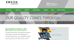 Desktop Screenshot of deltascreens.com