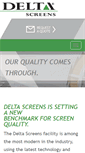 Mobile Screenshot of deltascreens.com