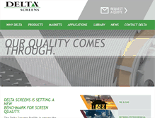 Tablet Screenshot of deltascreens.com